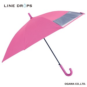 LINEDROPSのキッズ晴雨兼用日傘 50cm【子ども日傘/ピンク】