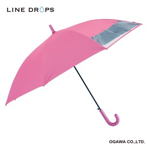 LINEDROPSのキッズ晴雨兼用日傘 55cm【子ども日傘/ピンク】