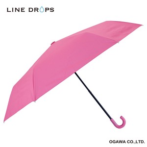 LINEDROPSのキッズ晴雨兼用折りたたみ日傘【子ども日傘/ピンク】