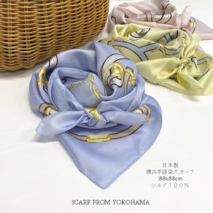 シルクスカーフ　シルクツイル　　ジェシカベース【日本製】