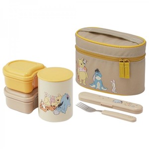 Antibacterial Heat Retention Attached Lunch Box 5 60 ml Winnie The Pooh Smoky Color