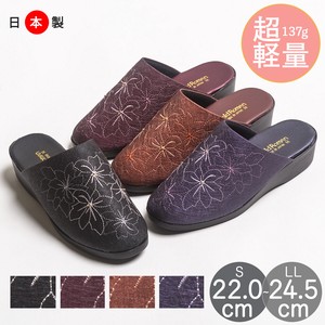 Mules Slipper Embroidered Made in Japan