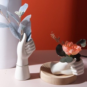 花瓶  インテリア  女の手   陶器     0926STL083
