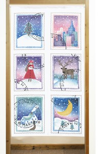 暖帘 邮票 85 x 150cm 日本制造