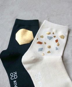 2 Pairs Socks Metal Stone Short Socks