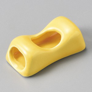 箸置き 黄輝旅枕型箸衣  日本製 陶器 強化磁器