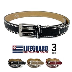 3 Colors Life Guard Leather pin type Push Belt 1005