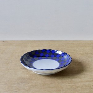 藍銀彩　プレート4サイズ【美濃焼　小皿　中皿　取り皿　盛皿　大皿　日本製　和食器】ヤマ吾陶器