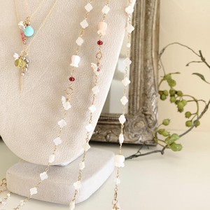 Pearl Long Necklace Bracelet Set