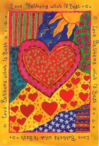 ポストカード イラスト バレンタイン スタティックス 「よりよい愛がベスト」 メッセージカード