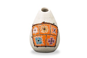 Kutani ware Flower Vase Orange