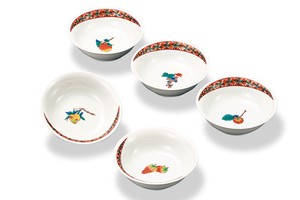 Kutani ware Main Dish Bowl Small Assortment 4-go