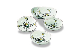Kutani ware Main Dish Bowl Small Assortment 4.6-go