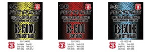 Fernandes GS-1500 ギター弦 NICKEL 3セットパック