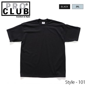 Club PRO CLUB Cotton T-shirt Short Sleeve Black