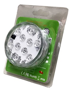 LED 防水ライト　レインボーコースター　リモコン操作楽々
