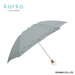 【特価】korko（コルコ）の晴雨兼用刺繍折りたたみ日傘【バードソング】