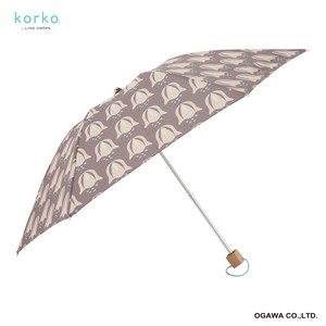 korko（コルコ）の晴雨兼用折りたたみ日傘【ピンクベル】