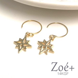 1 4 GOLD LED 1 9 STAR Pierced Earring 1 4 Gold