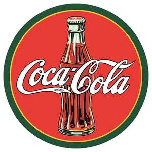 【コカ・コーラ グッズ】アルミニウム サイン Coke 30's Bottle Logo CC-DE-MS1069