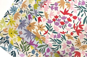 【在庫処分SALE】<生地> 4色展開 日本製 サザンクロス ベティーナ 綿100% A柄 花柄