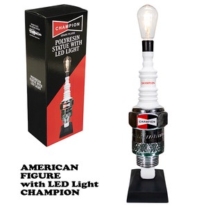 American Figure with LED Light Champion Spark Plug