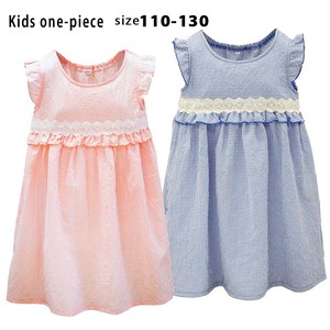 Kids For Summer Gingham One-piece Dress Pocket 40 66