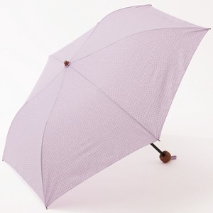 晴雨两用伞 格纹 紫色 50cm