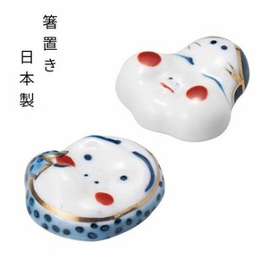 美浓烧 筷架 陶器 丑女假面 日本制造