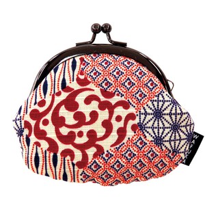 "Furoshiki" Japanese Traditional Wrapping Cloth Coin Purse 2 6 Coin Purse Arabesque Ecru