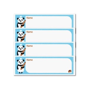 PETIDEPOME Label Panda Bear