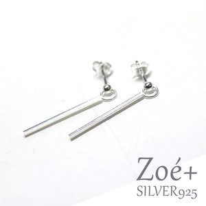 Pierced Earrings Silver Post Gift Casual Ladies Simple