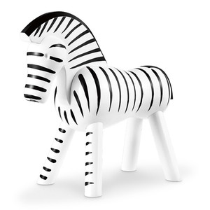 Object/Ornament White Zebra black