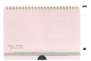 【Write White＋】【ノート】 WW＋ ホワイトボードノート A5タイプ（PK)　BD120-15