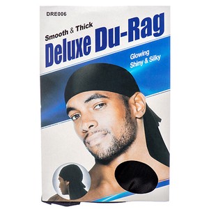 Du-Rag　バンダナ　スムースタイプ　ブラック　帽子　ファッション　レジャー用品　アメリカン雑貨