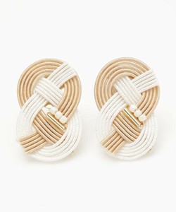 《定番》【日本製】【カヤ】水引あわじ重ねイヤリング ○3D展 和アクセサリー