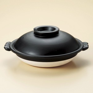 黒 スッポン鍋（萬古焼）6号〜10号　1人用〜6人用　日本製