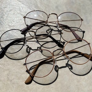 【くもり止め付・ブルーライト/UVカット】Metal Frame Glasses
