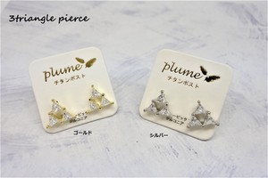 Pierced Earrings Titanium Post Cubic Zirconia