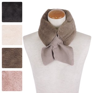 Big AL 2021AW A/W Scarf Eco Fur Knitted Insertion Tippet