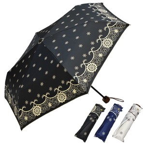 晴雨兼用傘　紫外線予防　UVカットUV対策　モノレース柄レディース用傘　日傘・折畳傘