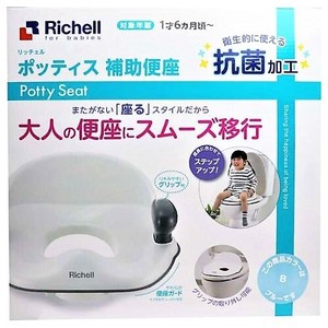 Richell Sanitary Pottis Support Toilet Seat Blue