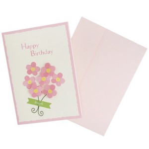 Greeting Card Bouquet Handmade Message Card Happy Birthday