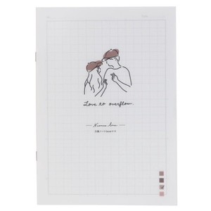 Grid Notebook B5 Study Notebook Milky Clear