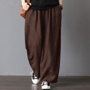 Full-Length Pant Plain Color Wide Pants Ladies' NEW