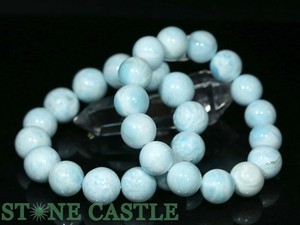☆高品質☆【天然石 ブレスレット】スミソナイト (菱亜鉛鉱) (5A) (約15〜15.5mm) 【天然石】