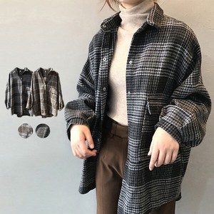 Button Shirt/Blouse Check Tops NEW Autumn/Winter