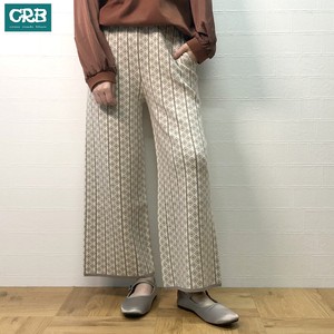 Jacquard Knitted wide pants