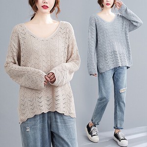 Sweater/Knitwear Knitted V-Neck Tops NEW
