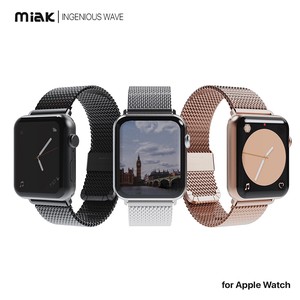 miak CLIP MESH BAND for Apple Watch 45mm/44mm/42mm/41mm/40mm/38mm
